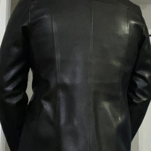 Brand New EMC Boutique Womens button up Leather Jacket. Large - Picture 5 of 8